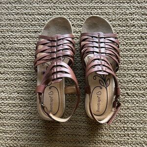 Bare Trap Brown Strappy Sandals